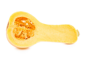 Butternut squash isolated on white background