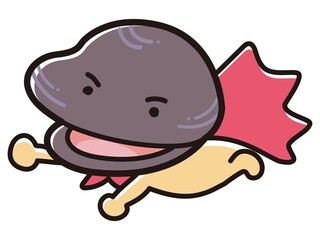 しじみのキャラクターのイラスト