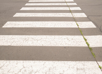 Pedestrian crossing in the city.