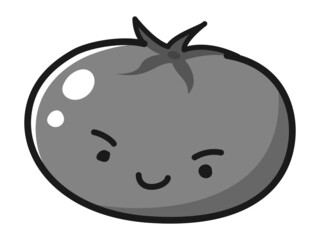 トマトのキャラクターのイラスト