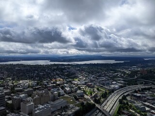 Obraz premium clouds over the city