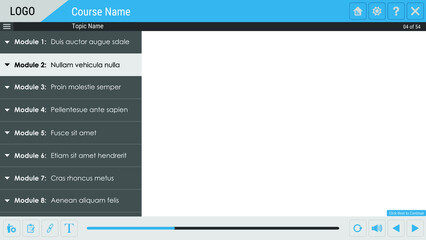 Vector Illustration for Design Template with UI