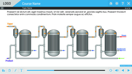 Vector Illustration for Design Template with UI