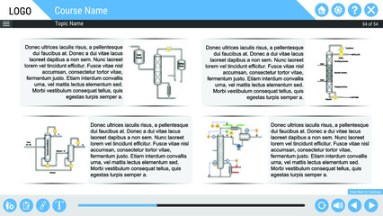Vector Illustration for Design Template with UI