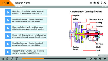 Vector Illustration for Design Template with UI