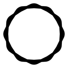 geometric round frame
