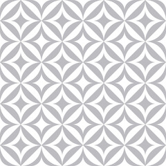 Stars shapes seamless pattern design. Gray geometric background. Monochrome decorative ornament. Vector illustration. 