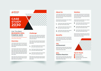Creative case study template design