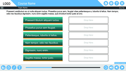 Vector Illustration for Design Template with UI