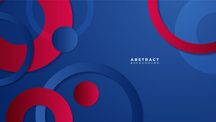 Abstract blue red banner geometric shapes geometric light triangle line shape with futuristic concept presentation background