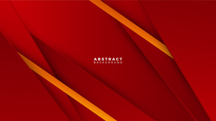 red orange banner geometric shapes abstract modern technology background design. Vector abstract graphic presentation design banner pattern background web template.