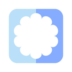 square colorful text box
