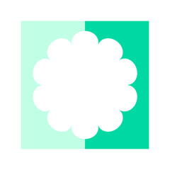 square colorful text box
