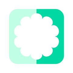 square colorful text box
