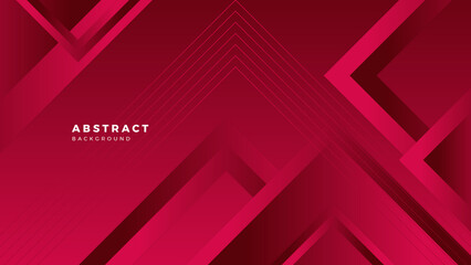 Abstract red banner geometric shapes vector technology background, for design brochure, website, flyer. Geometric blue red banner geometric shapes wallpaper for poster, presentation, landing page