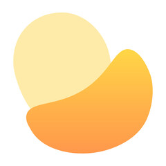 gradient round organic shape
