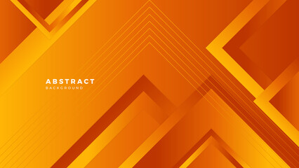 Abstract orange banner geometric shapes vector technology background, for design brochure, website. Geometric red orange banner geometric shapes wallpaper for poster, presentation, landing page