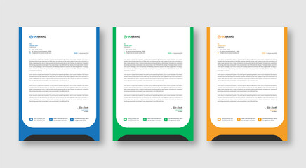 Letterhead Design Modern Business Letterhead Design Template