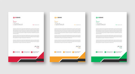 Letterhead Design Modern Business Letterhead Design Template