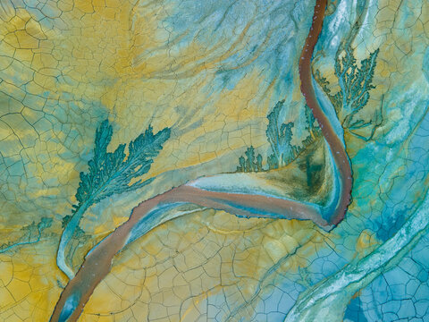 Abstract background with colorful stains