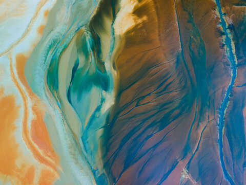 Abstract background with colorful stains