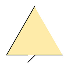 Fototapeta premium triangle speech balloon 
