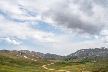 scenic views from the Lake Eğrigöl, a hidden gem sitting at 2,350 m. in the foothills of Geyik...