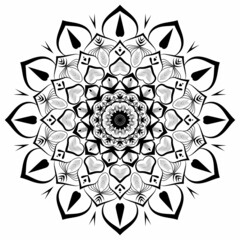 mandala design with floral ornament pattern, mandala unique design with nature style, Hand drawn pattern,Mandala template for page decoration cards, book.