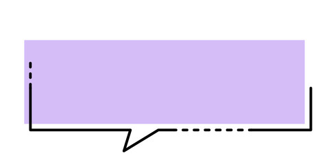 pastel speech bubble
