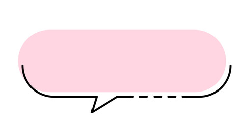 pastel speech bubble
