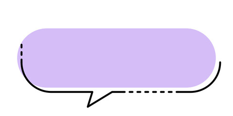 pastel speech bubble
