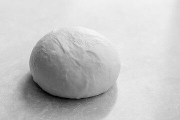 Fototapeta na wymiar Dough for the preparation of Brioche feuilletée tressée pastry