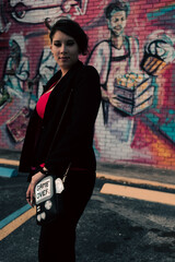 graffiti cupcake with girl