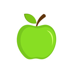 green apple fruit. Vector illustration