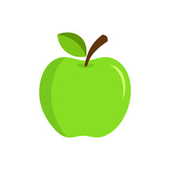 green apple fruit. Vector illustration