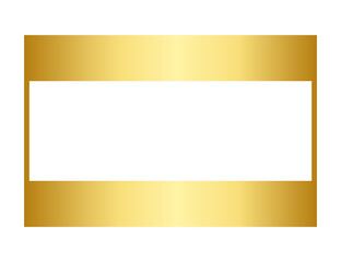 gold simple rectangle frame
