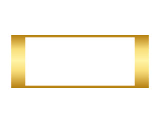 gold simple rectangle frame
