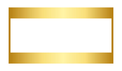 gold simple rectangle frame
