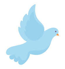 blue dove illustration