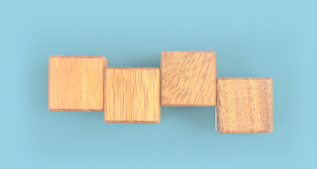 wood cube arrange in shape