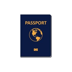 Passport on a white background. Vector graphics.