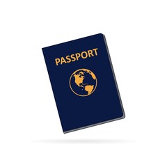 Passport on a white background. Vector graphics.