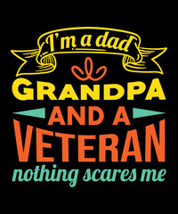 Grandpa veteran t-shirt design