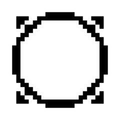 pixel circle frame
