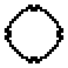pixel circle frame
