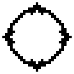 pixel circle frame
