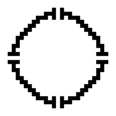 pixel circle frame

