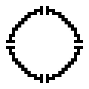 Pixel Circle Frame
