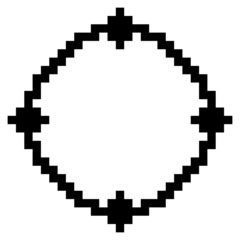pixel circle frame
