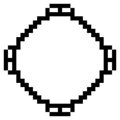 pixel circle frame
